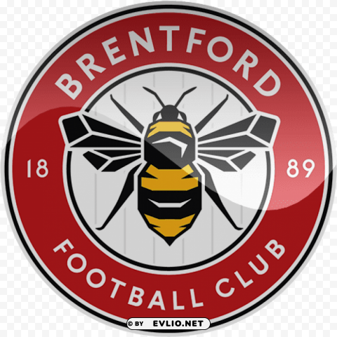 brentford fc football logo new PNG Isolated Object with Clarity