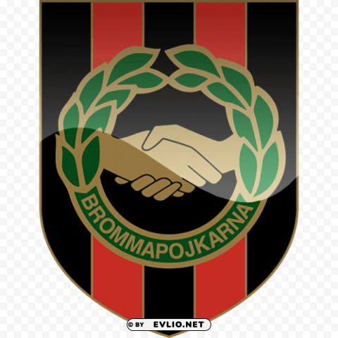 brommapojkarna football logo PNG transparent pictures for projects