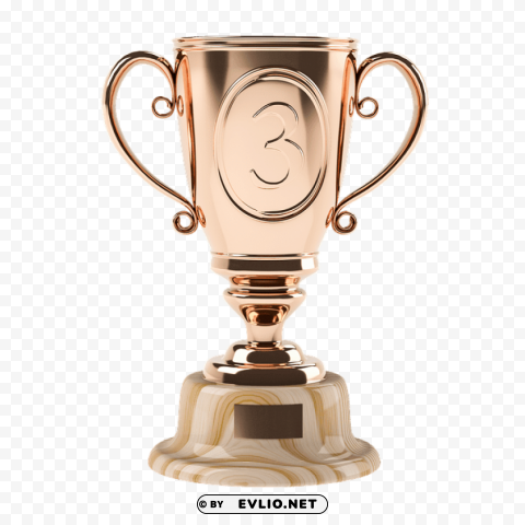 PNG image of bronze cup third three High-resolution PNG images with transparency with a clear background - Image ID 879267bc