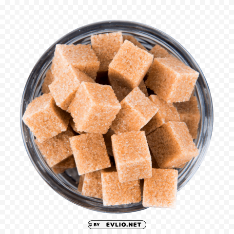 brown cane sugar cubes PNG images with alpha transparency diverse set