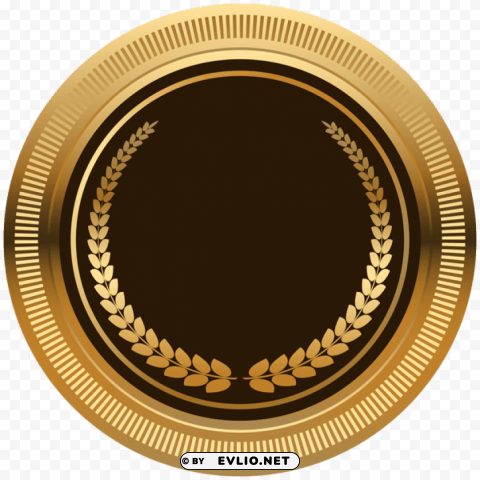 Brown Gold Seal Badge PNG Images With Alpha Transparency Wide Selection