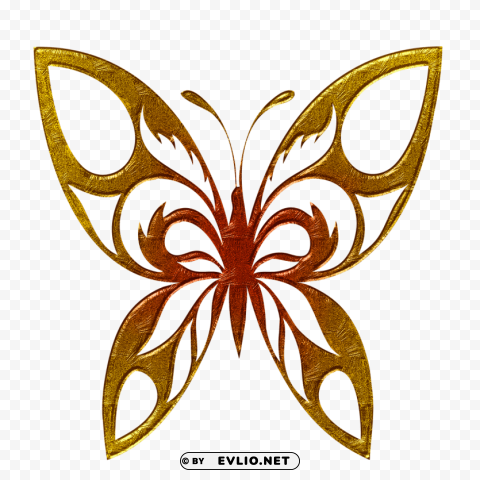 Butterfly Golden PNG Clear Images