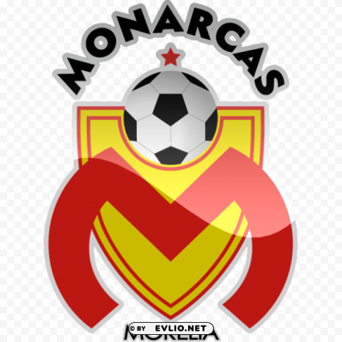 ca monarcas morelia football logo Isolated Element with Clear Background PNG