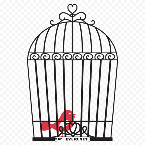 cage bird PNG Image with Clear Background Isolated