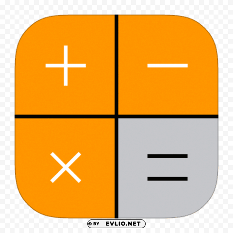 calculator icon ios 7 PNG transparent elements complete package