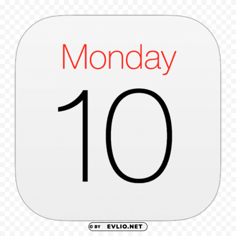 calendar official icon ios 7 PNG transparent designs for projects