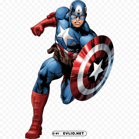 Captain America Isolated Design Element In HighQuality PNG