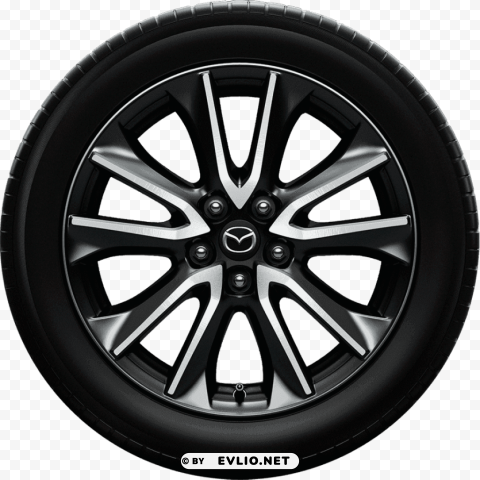 Car Wheel PNG With Transparent Overlay