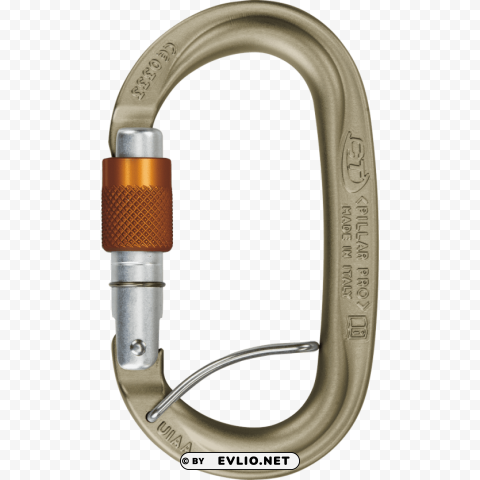 carabiner Isolated Object with Transparent Background in PNG