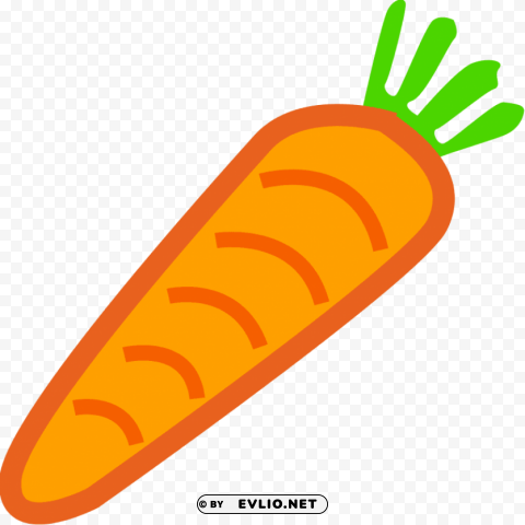 carrot cartoon no background Isolated Subject with Transparent PNG