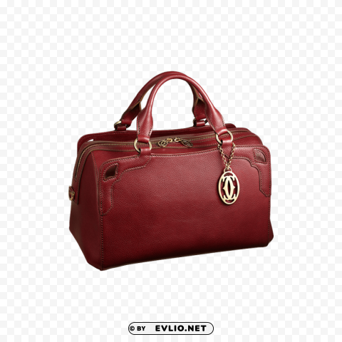 Cartier Red Women Bag Isolated Graphic In Transparent PNG Format