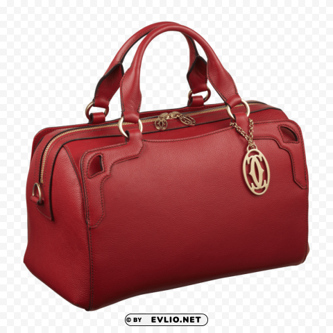 cartier red women bag Isolated Graphic on Transparent PNG