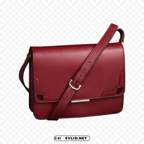 cartier women red bag Isolated Character in Transparent PNG Format