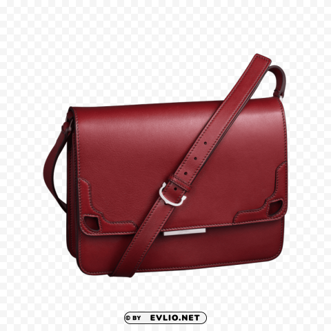 Cartier Women Red Bag Isolated Character In Transparent PNG Format