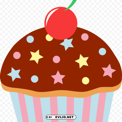 cartoon cupcake Transparent PNG images for printing clipart png photo - 1efc7b87