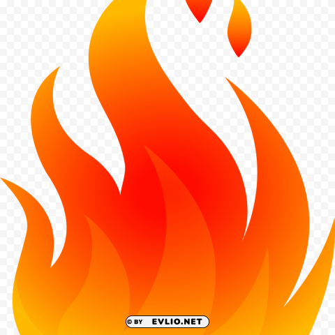 Cartoon Fire Transparent PNG Isolated Item