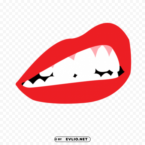 cartoon lips teeth Background-less PNGs