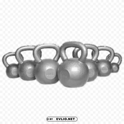 cast iron kettlebells PNG for online use