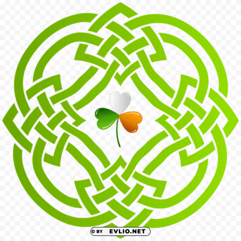 celtic knot and irish shamrock Transparent picture PNG