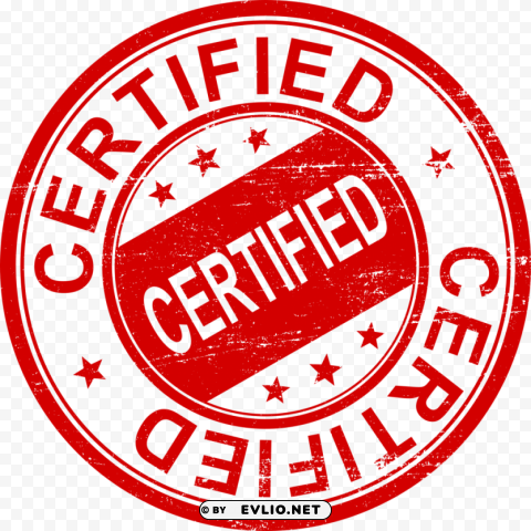 Certified Stamp PNG Image With Transparent Cutout