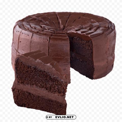 chocolate cake PNG with no bg