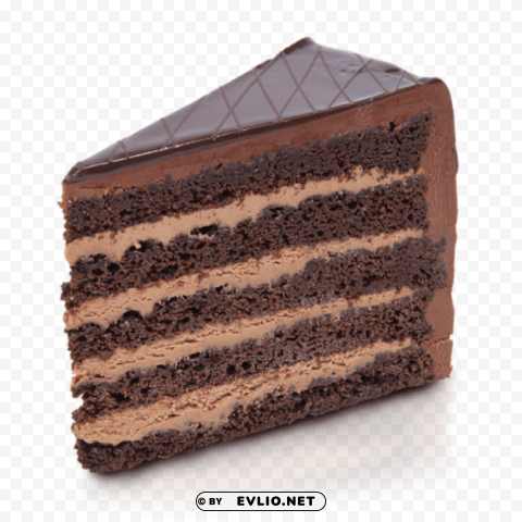 Chocolate Cake PNG With Transparent Backdrop