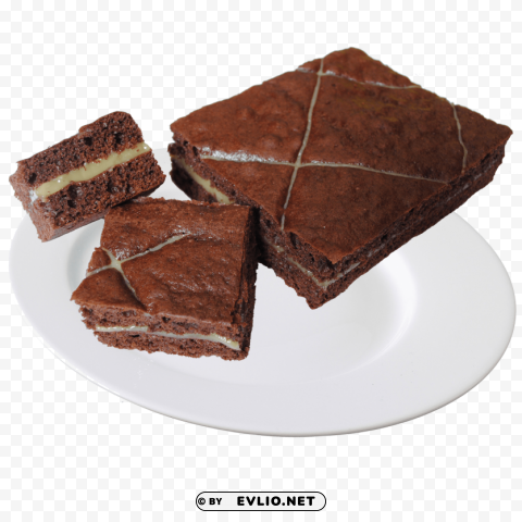 chocolate cake Transparent PNG Isolation of Item
