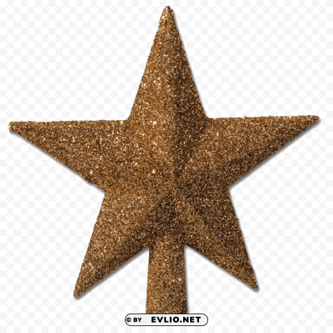 christmas gold star PNG Isolated Illustration with Clarity