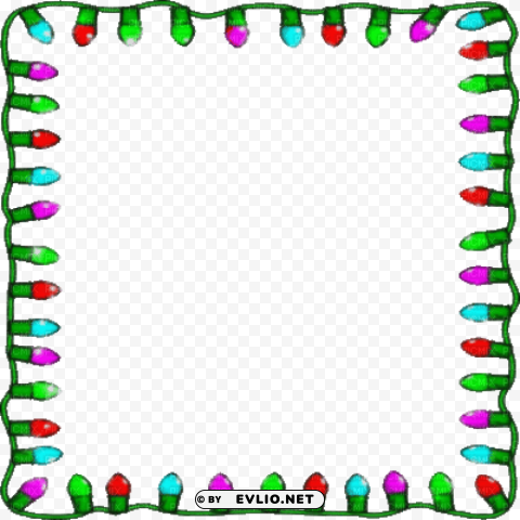 christmas lightsborders Isolated Design Element on PNG PNG transparent with Clear Background ID 274dd20a