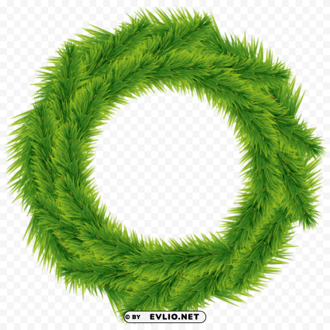 christmas wreath green Transparent design PNG