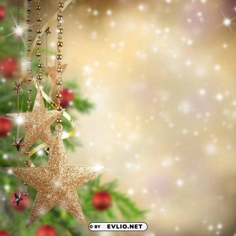 christmaswith christmas stars Isolated Design Element on Transparent PNG