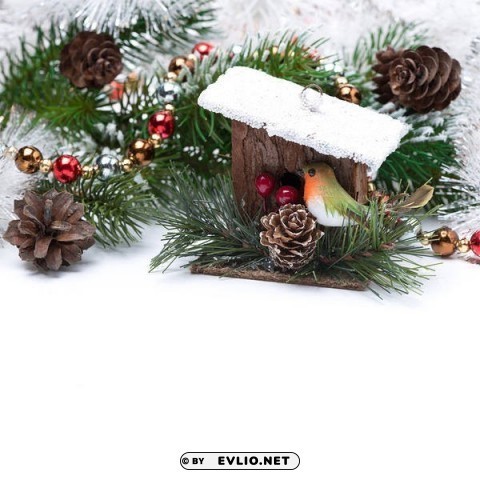 christmaswith pine branches High-definition transparent PNG