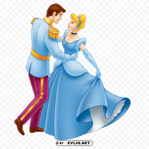 cinderella and prince PNG files with alpha channel assortment
