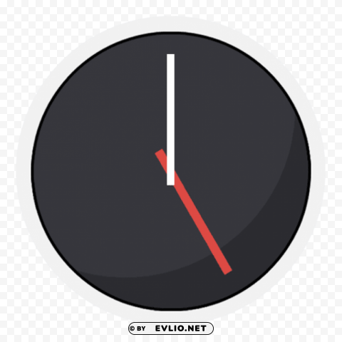 clock icon android kitkat PNG Graphic with Transparency Isolation