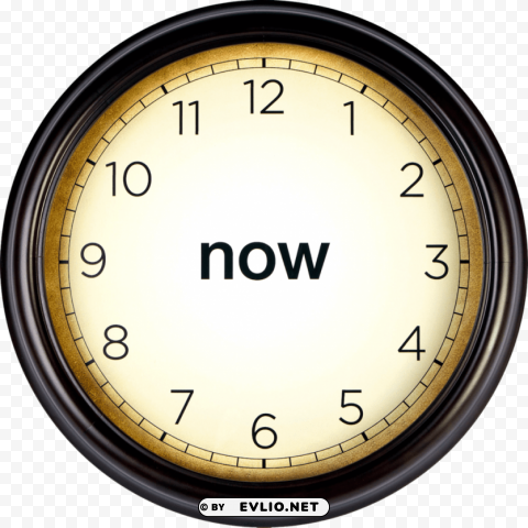 Clock Of Now Isolated Item With HighResolution Transparent PNG