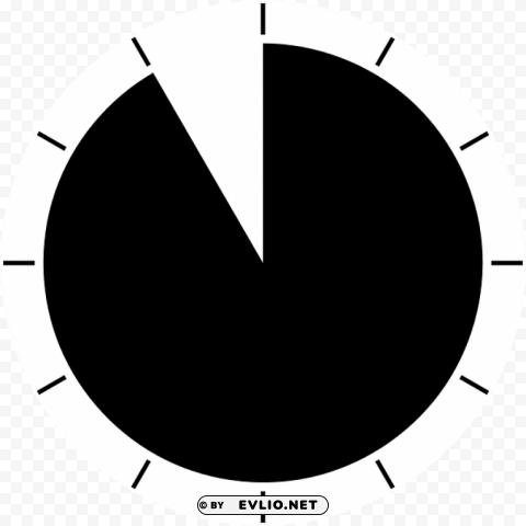 Clock Silhouette HighQuality Transparent PNG Isolated Artwork