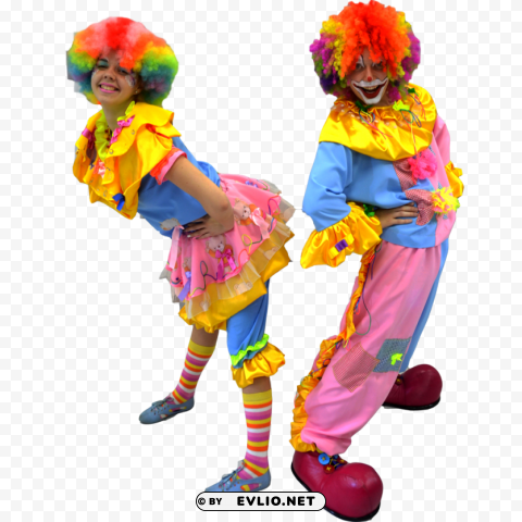 Clowns Isolated Object On Transparent PNG