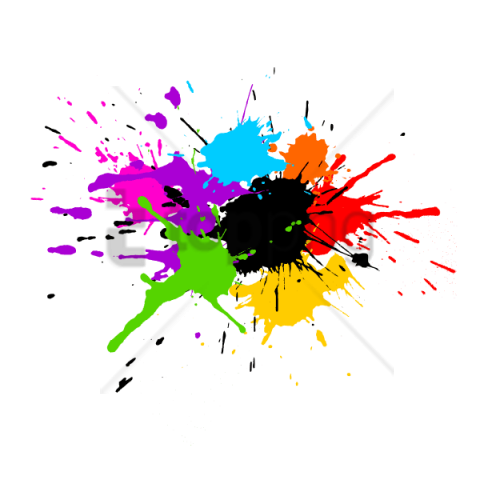 colorful paint splash PNG transparent images for social media