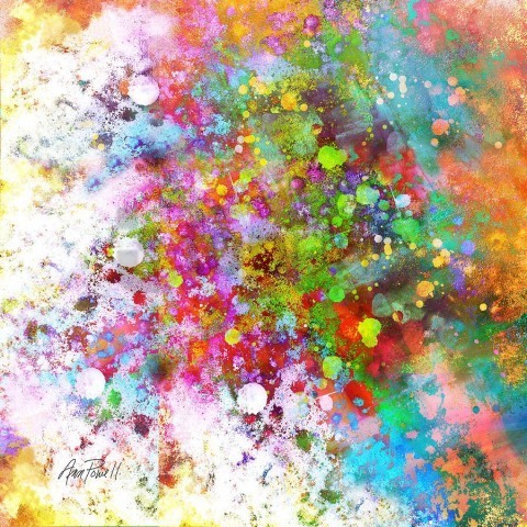 colorful paint splash PNG with alpha channel