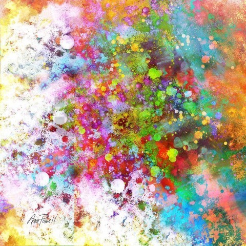 Colorful Paint Splash PNG With Alpha Channel