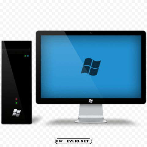computer desktop Isolated Subject in Transparent PNG Format