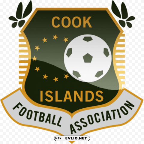 cook islands football logo Clear Background Isolated PNG Illustration