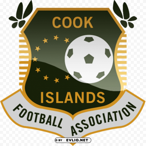 Cook Islands Football Logo Clear Background Isolated PNG Illustration