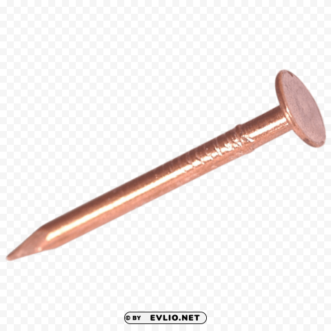 copper nail PNG Isolated Illustration with Clarity