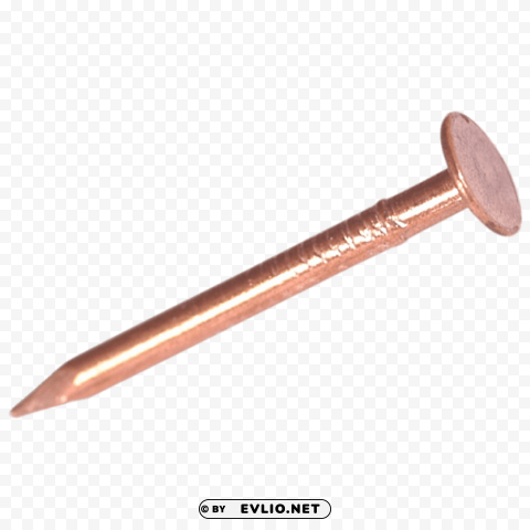 Copper Nail PNG Isolated Illustration With Clarity