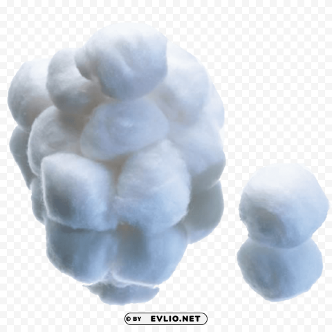 cotton ball Isolated Subject on HighResolution Transparent PNG