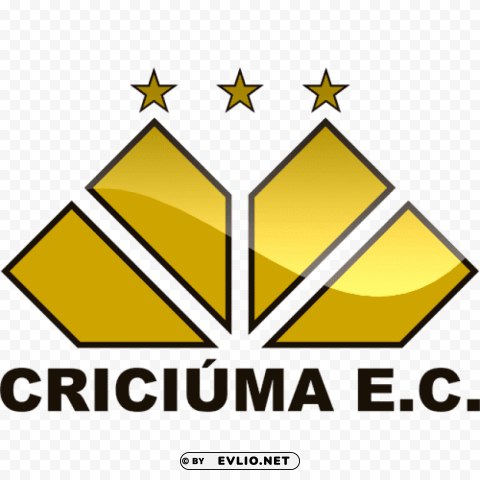 Criciuma Ec Football Logo Clean Background Isolated PNG Object