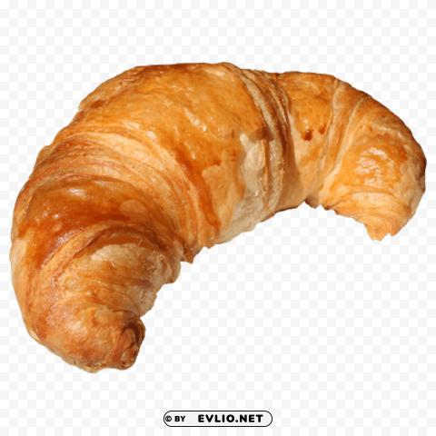 croissant Isolated Artwork on Transparent Background PNG