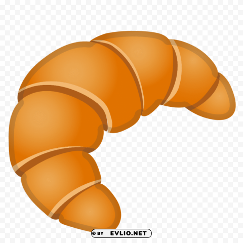 croissant Clean Background Isolated PNG Graphic
