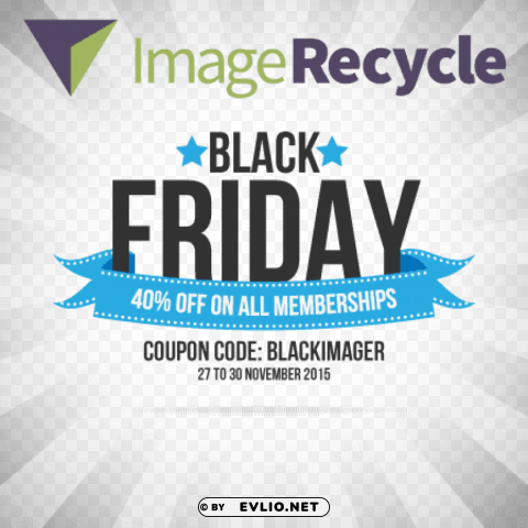 cupon de descuento black friday Clean Background Isolated PNG Object